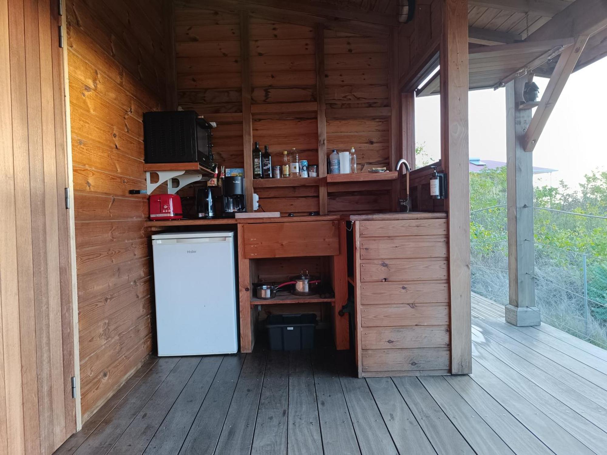 Ti Kaz Anoli Cottage En Bois Avec Vue Sur La Baie Terre-de-Bas Kültér fotó
